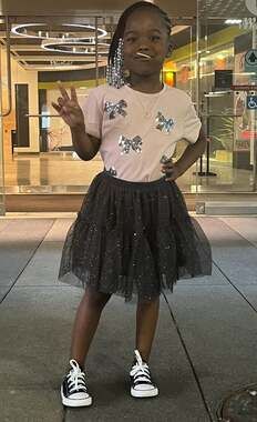 H&M Tulle Skirt - Black/glittery - Kids (Size: 5T/6)
Excellent pre-owed conditio